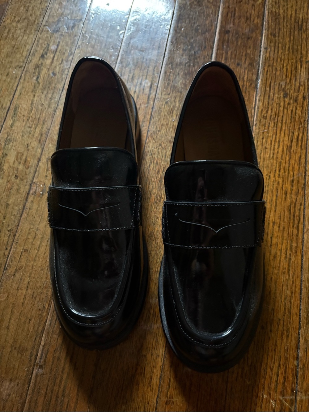 Women’s Black Patent Leather Slip-On Loafers